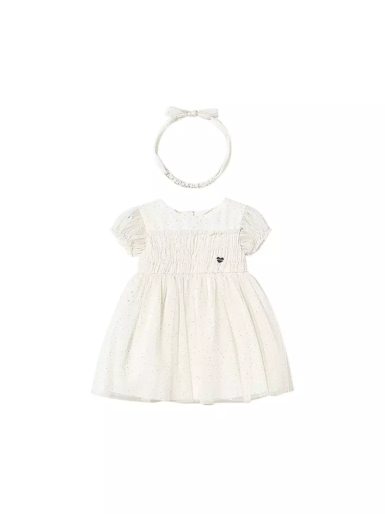 MAYORAL | Baby Kleid und Haarband | creme