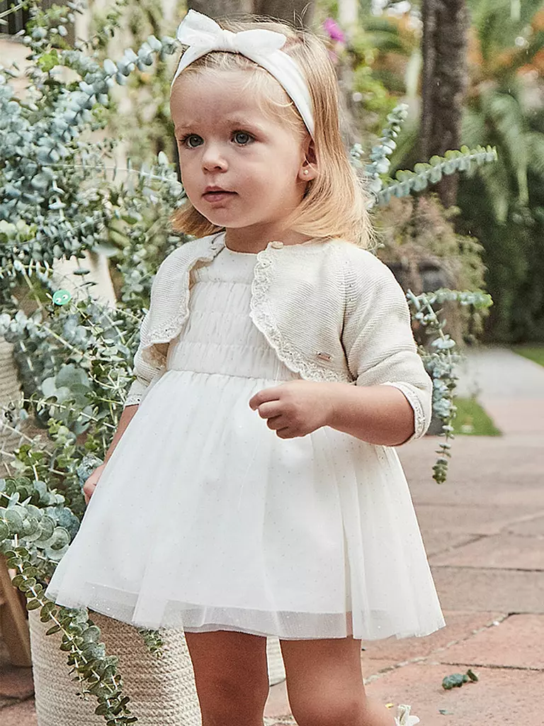 MAYORAL | Baby Kleid und Haarband | creme