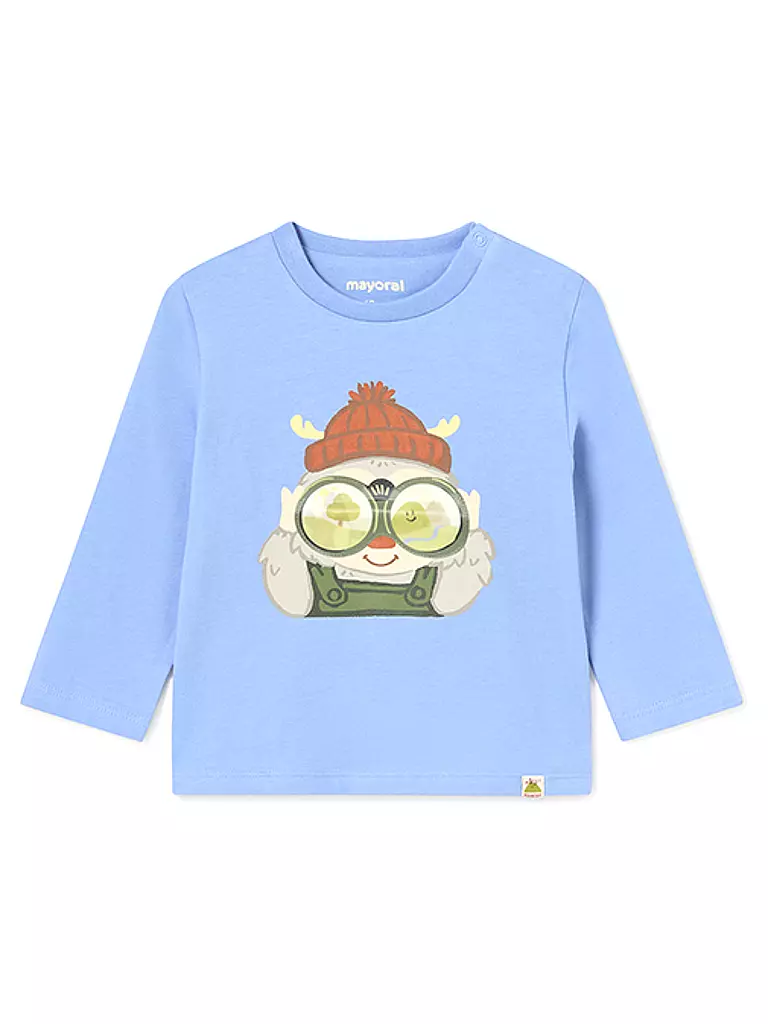 MAYORAL | Baby Langarmshirt  | hellblau