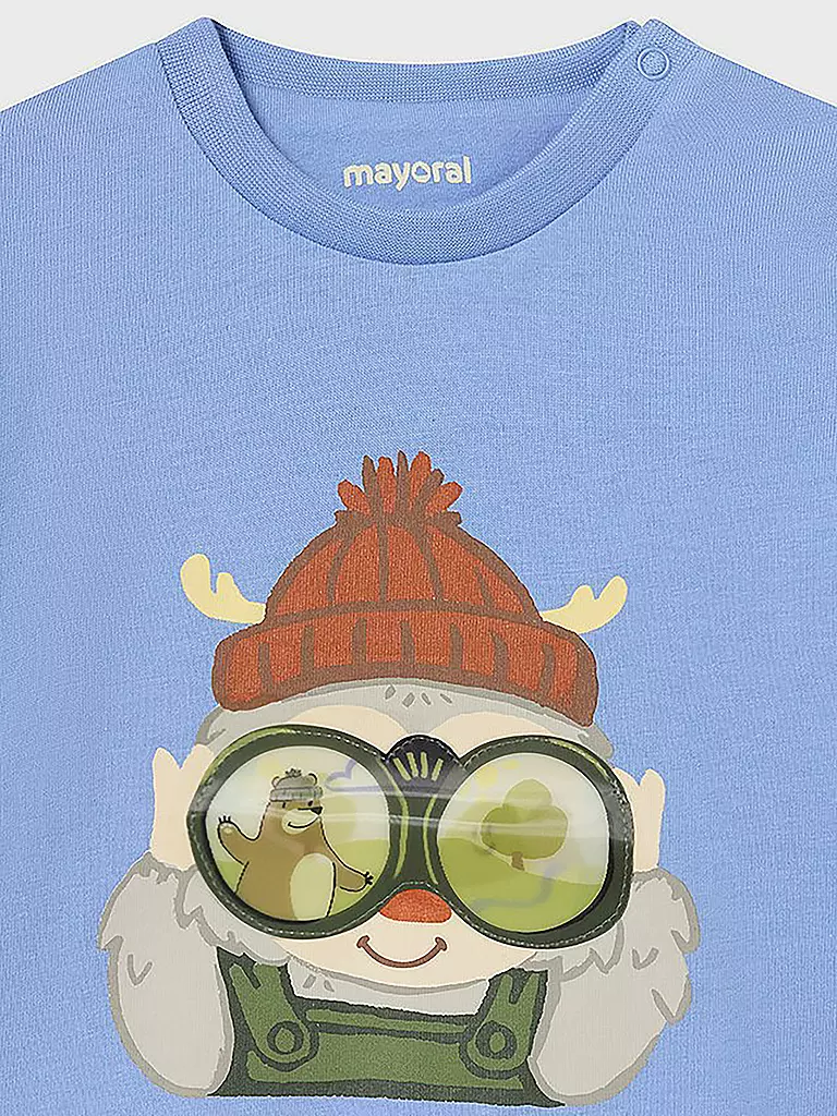 MAYORAL | Baby Langarmshirt  | hellblau