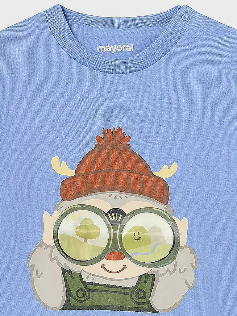 MAYORAL | Baby Langarmshirt  | hellblau