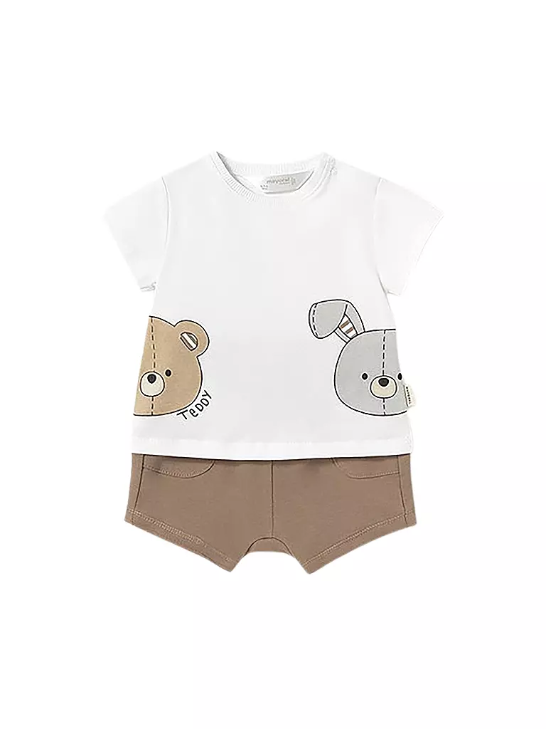 MAYORAL | Baby Set 2-teilig T-Shirt und Shorts | braun