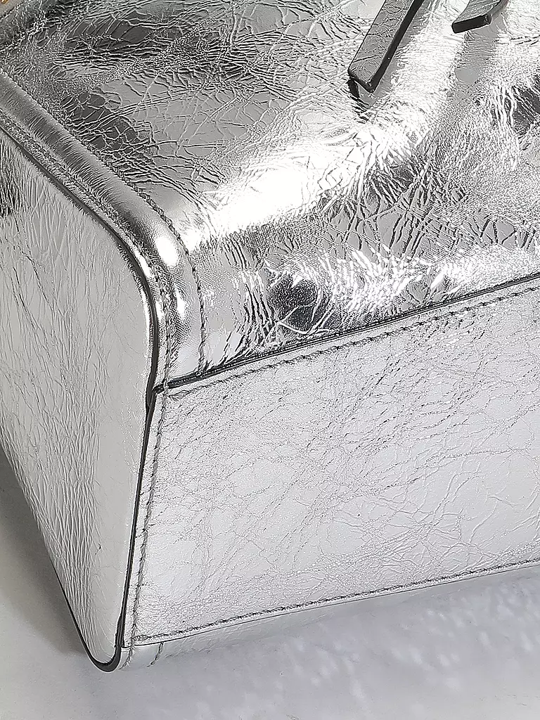 MCM | Ledertasche - Umhängetasche DIAMOND Small | silber