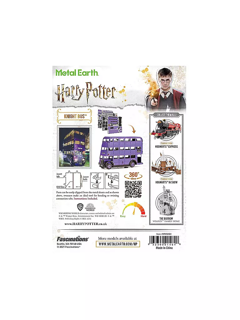 METAL EARTH | Harry Potter Knight Bus | keine Farbe