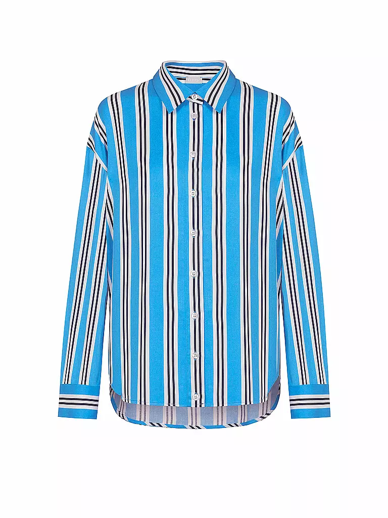 MEY | Langarmshirt CALMING STRIPES | hellblau