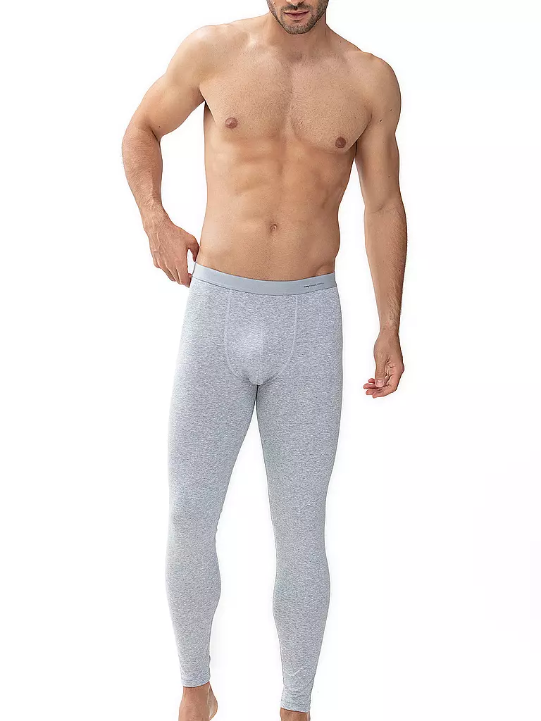 MEY | Lange Unterhose light grey melange | hellgrau