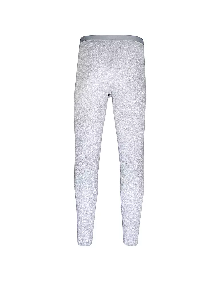 MEY | Lange Unterhose light grey melange | schwarz