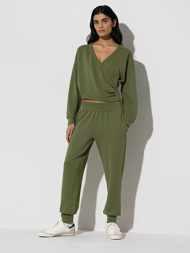 MEY | Loungewear Hose SMOOTH | dunkelgrün