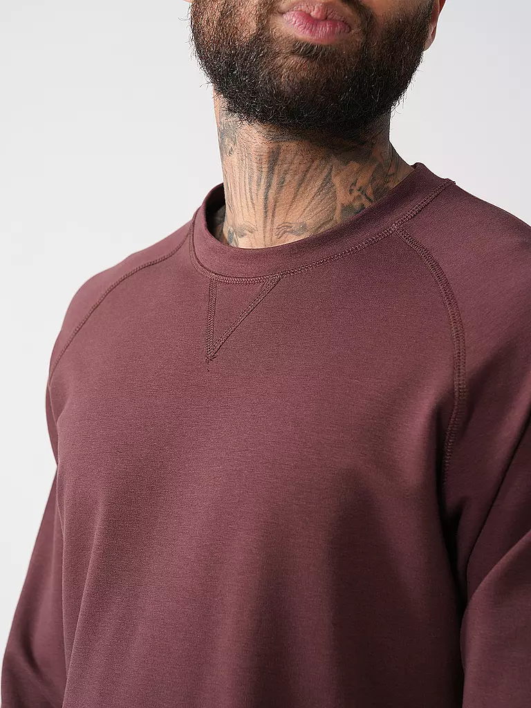 MEY | Loungewear Sweatshirt FELPA STRETCH mokka beans | braun