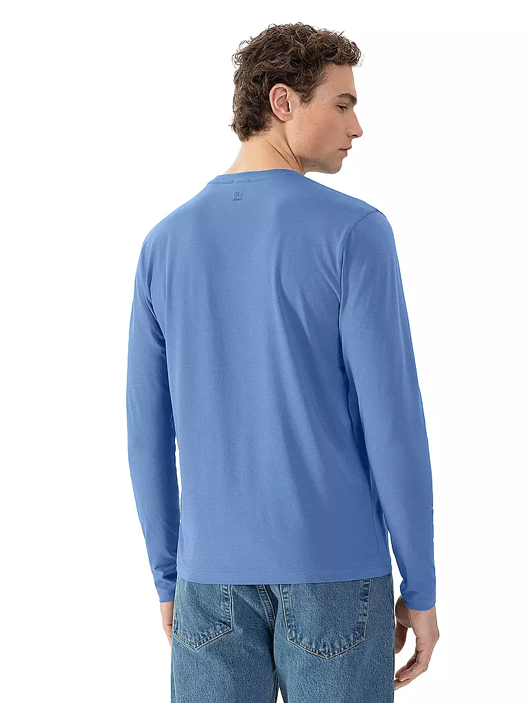 MEY | Pyjama Langarmshirt RELAX recent blue | blau