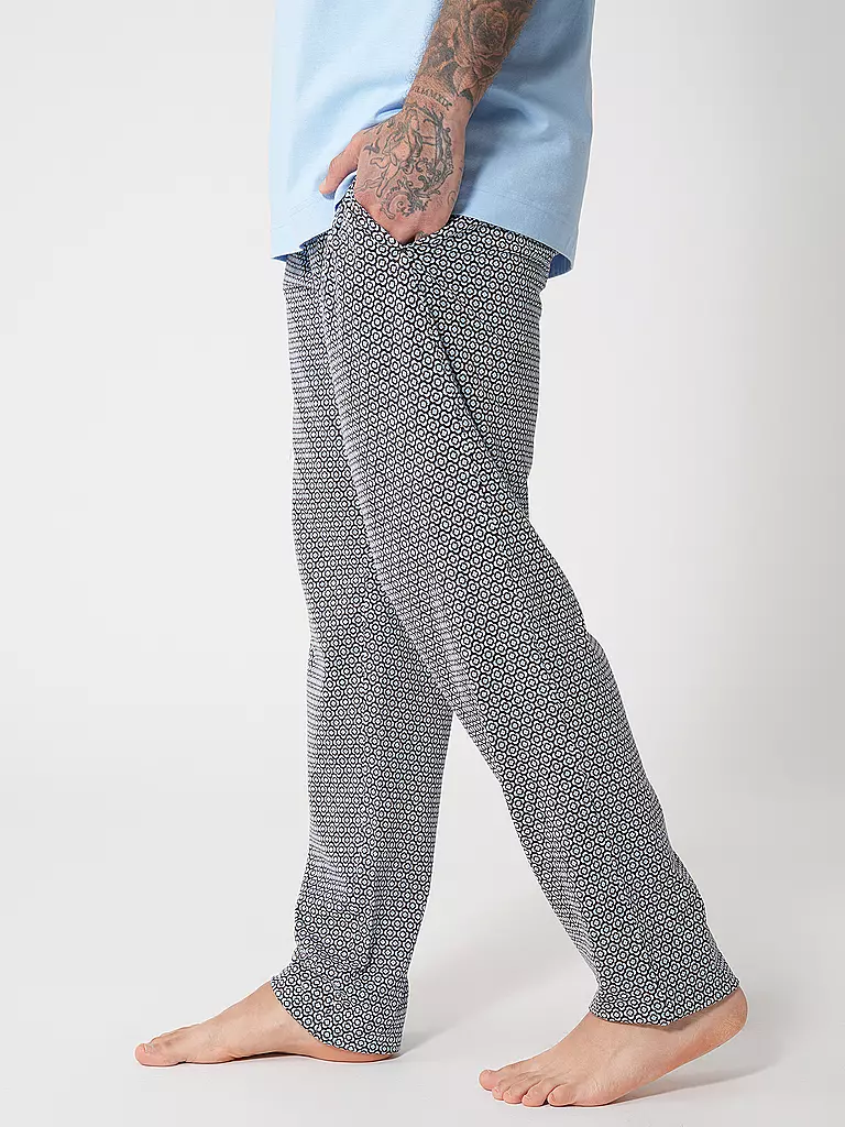 MEY | Pyjamahose | blau