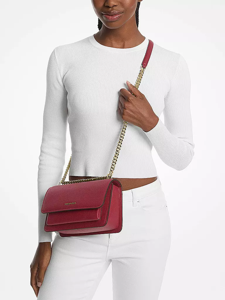 MICHAEL KORS | Ledertasche - Mini Bag CLAIRE | dunkelrot