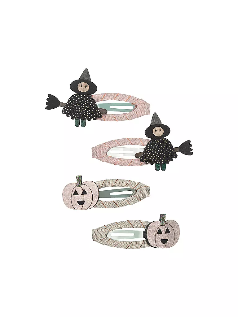 MIMI & LULA | Haarspangen 4 Stück WITCH & PUMPKIN CLIPS | bunt