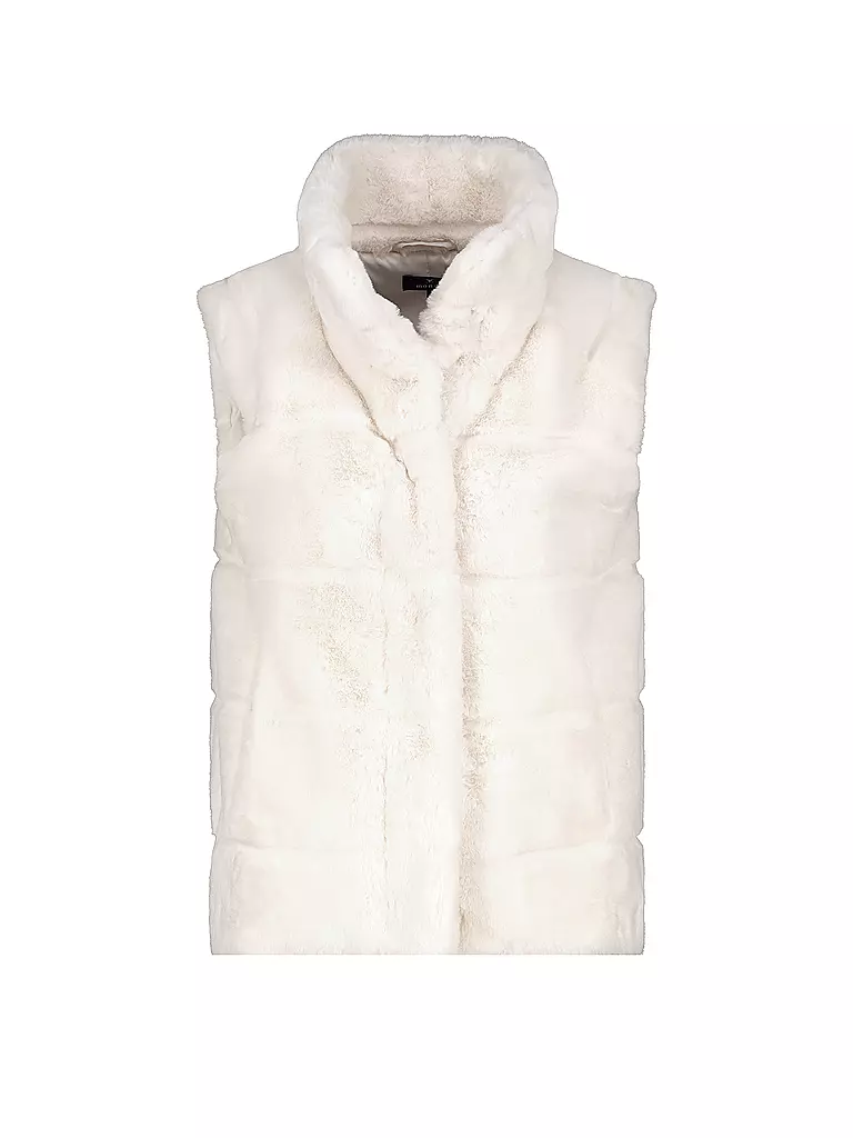 MONARI | Gilet in Felloptik | beige