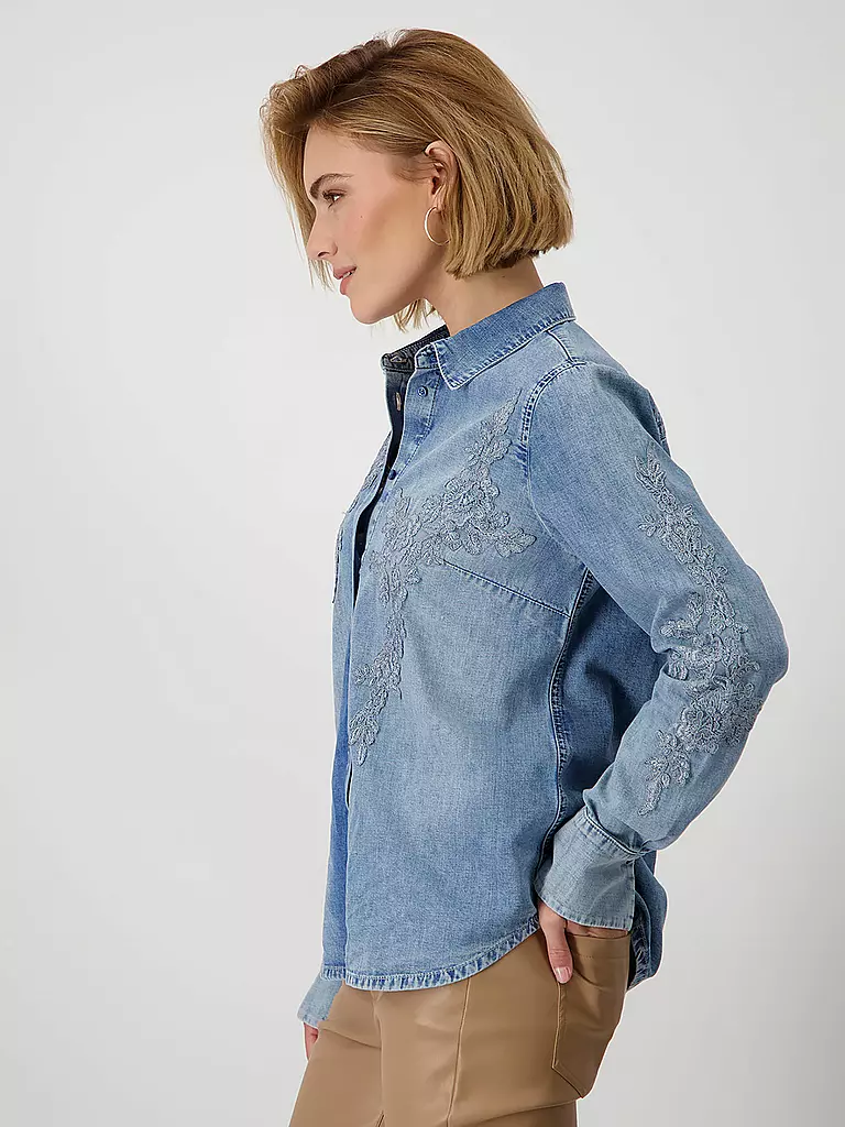 MONARI | Jeansbluse | blau