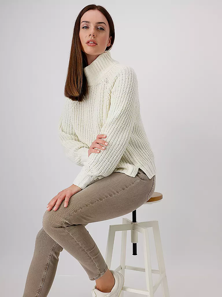 MONARI | Rollkragenpullover | creme