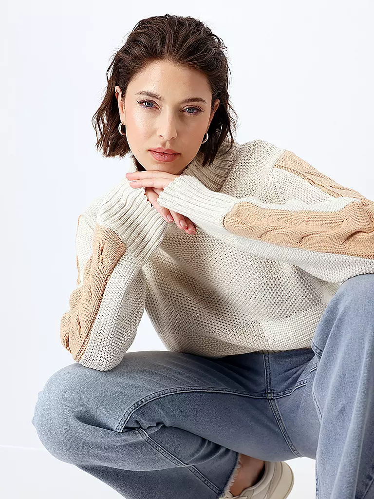 MONARI | Rollkragenpullover | beige