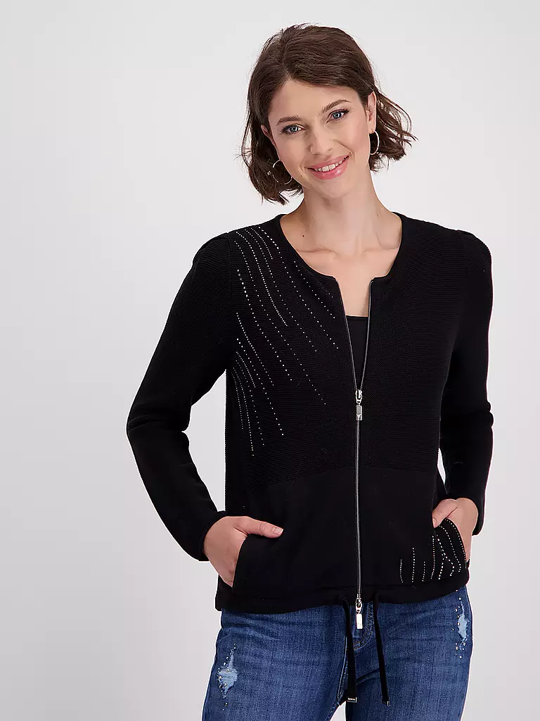 MONARI | Strickjacke | schwarz