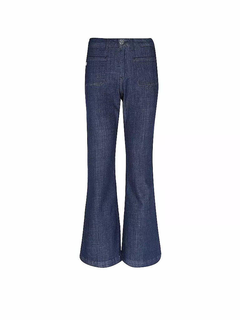 MUD JEANS Jeans Flared Fit dunkelblau