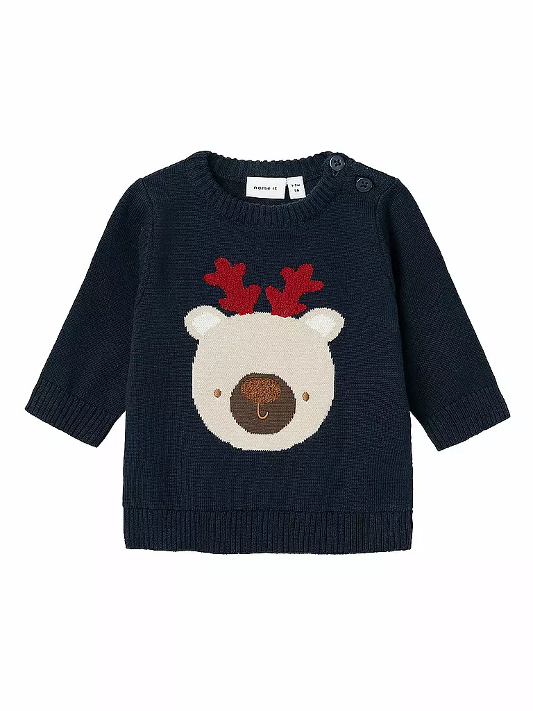 NAME IT | Baby Pullover NBMRUJUL | dunkelblau