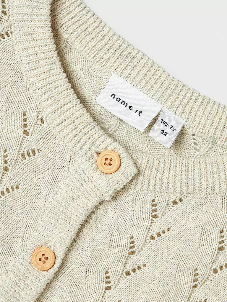 NAME IT | Baby Strickjacke NMFBANNI | beige