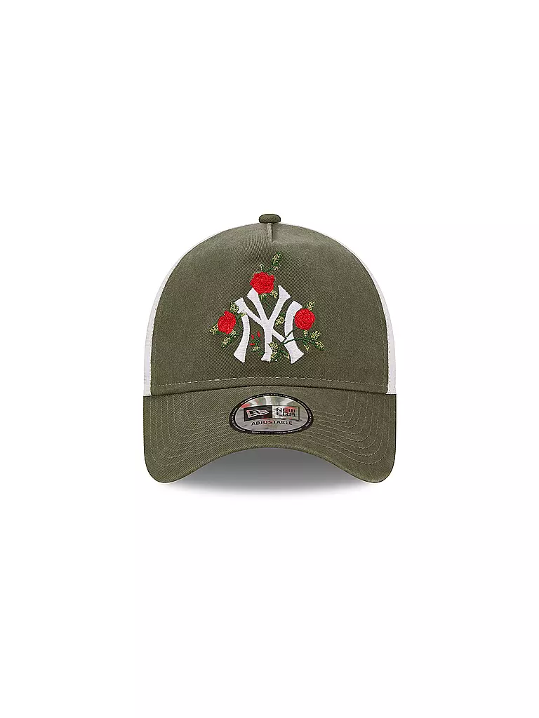 NEW ERA | Kappe FLOWER TRUCKER NY | olive