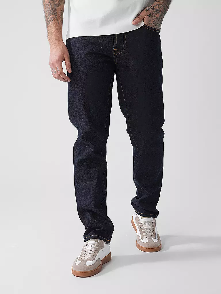 NUDIE JEANS | Jeans Straight Fit SOLID OLLIE  | schwarz