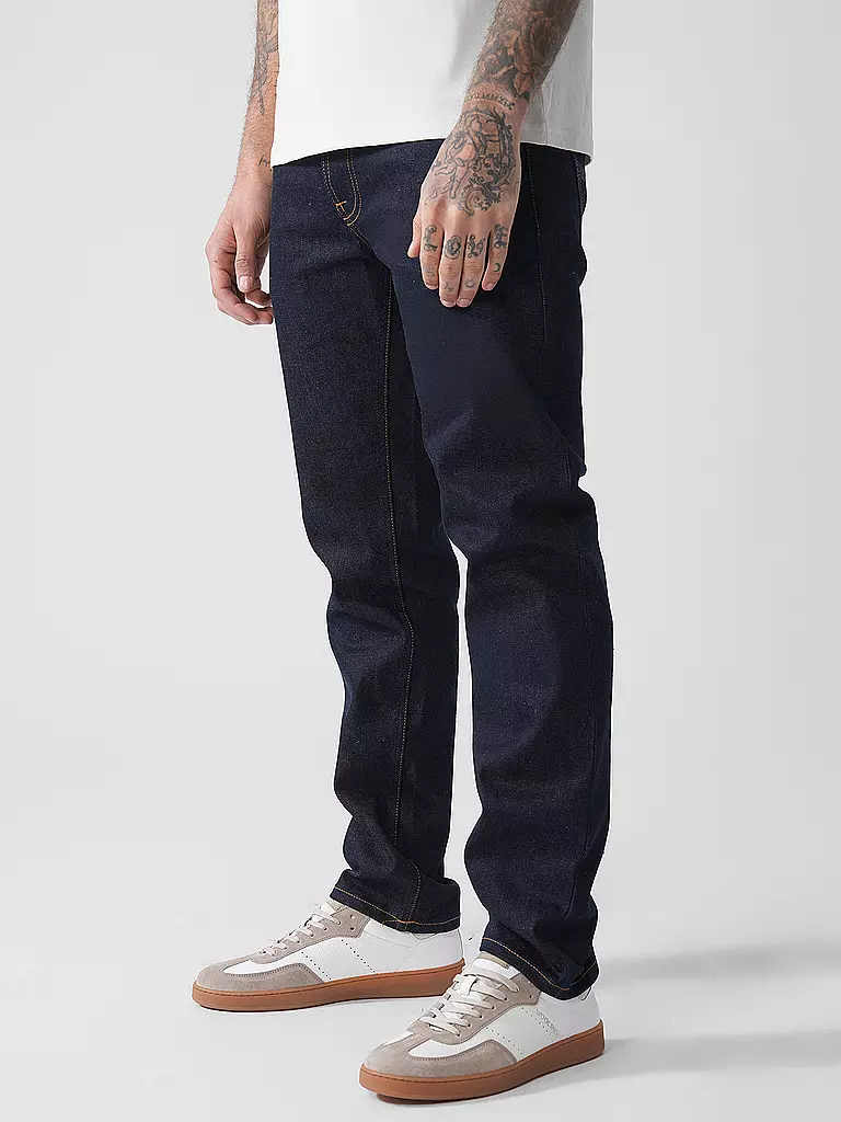 NUDIE JEANS | Jeans Straight Fit SOLID OLLIE  | schwarz