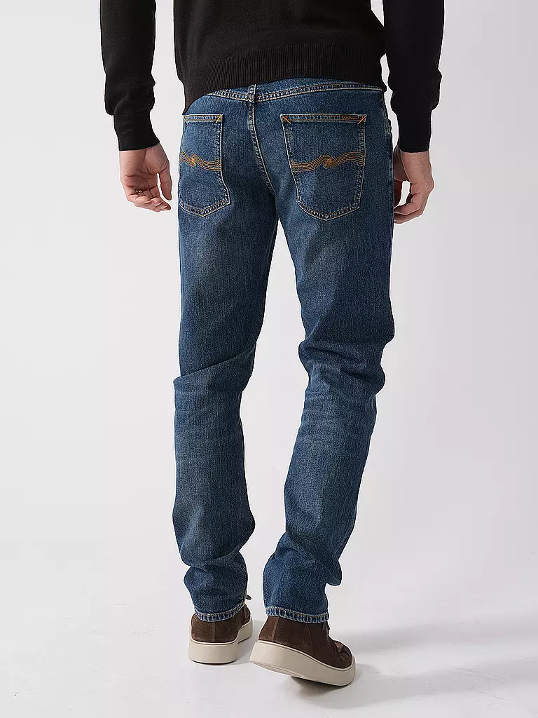 NUDIE JEANS | Jeans Straight Fit SOLID OLLIE | blau