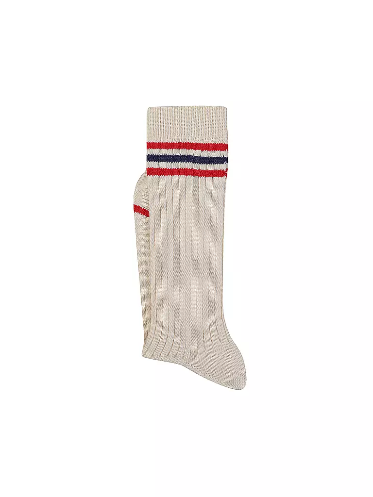 NUDIE JEANS | Socken offwhite/red | creme