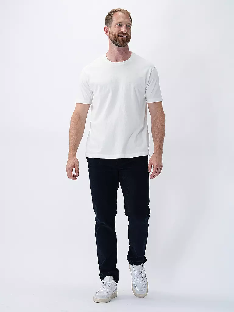 NUDIE JEANS | T-Shirt UNO EVERDAY  | weiss