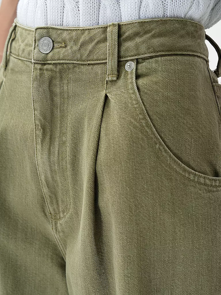 OFFICINE GENERALE | Jeans Wide Leg MOENA | olive