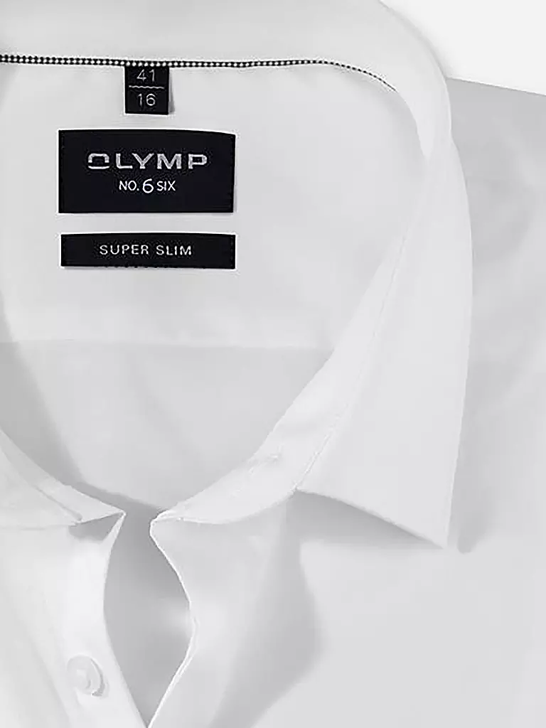 OLYMP NO.6 | Hemd SUPER SLIM | weiss