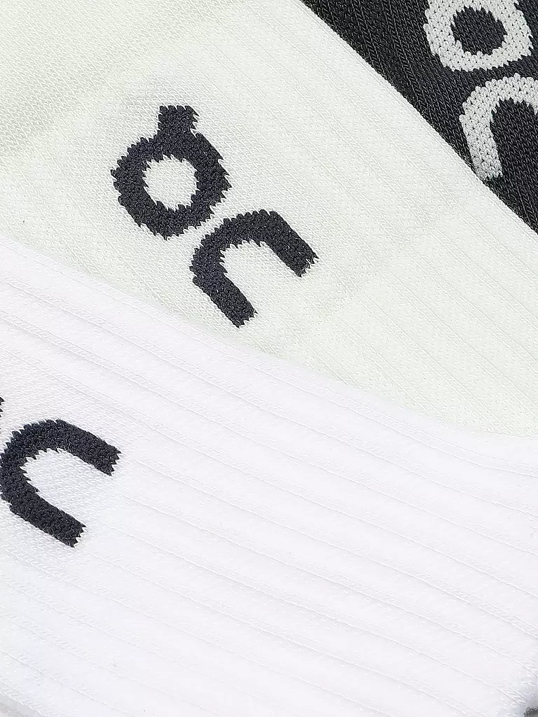 ON | Socken LOGO SOCK 3-er Pkg midnight lima | weiss