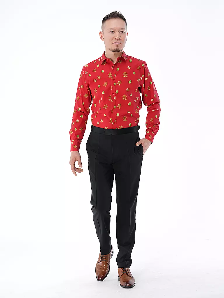 ONLY & SONS | Hemd Slim Fit  ONSALF XMAS | rot