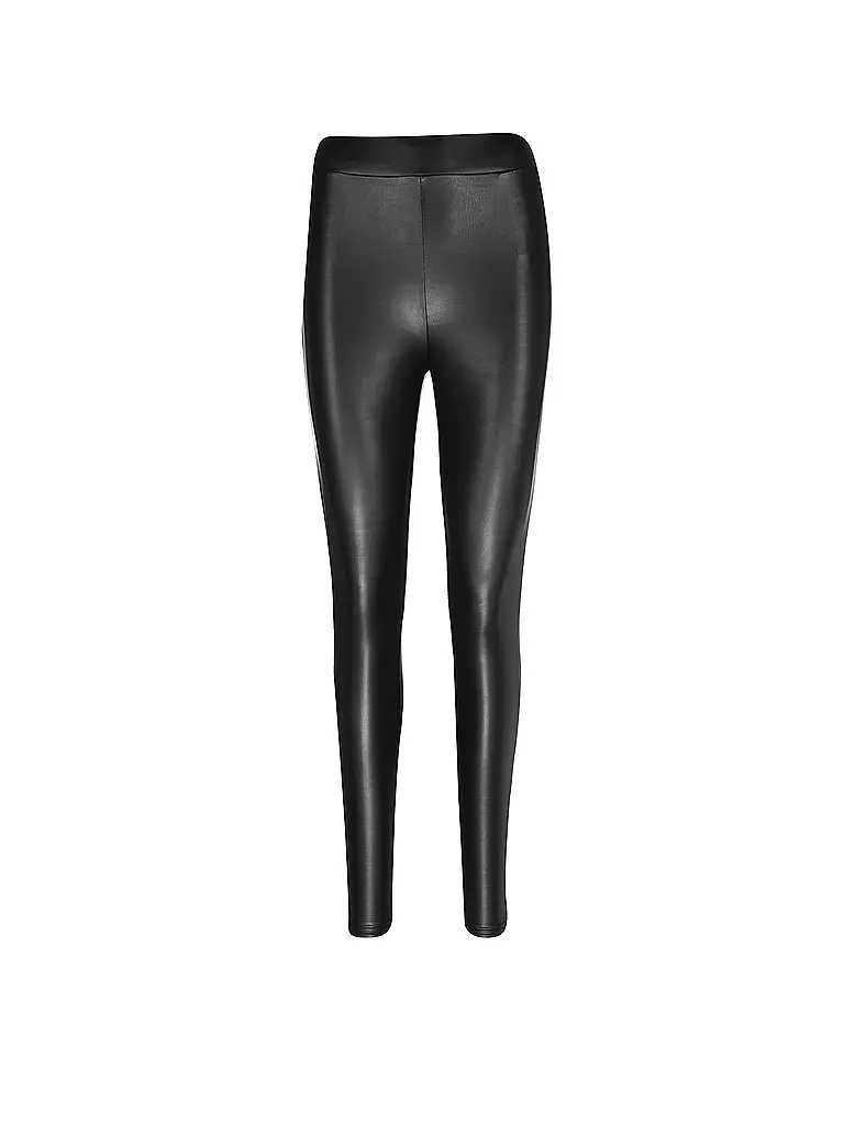 ONLY | Leggings in Lederoptik | schwarz