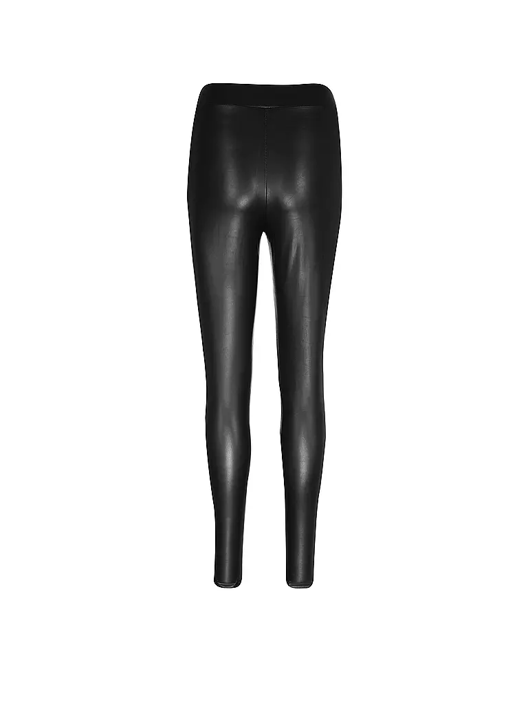 ONLY | Leggings in Lederoptik | schwarz