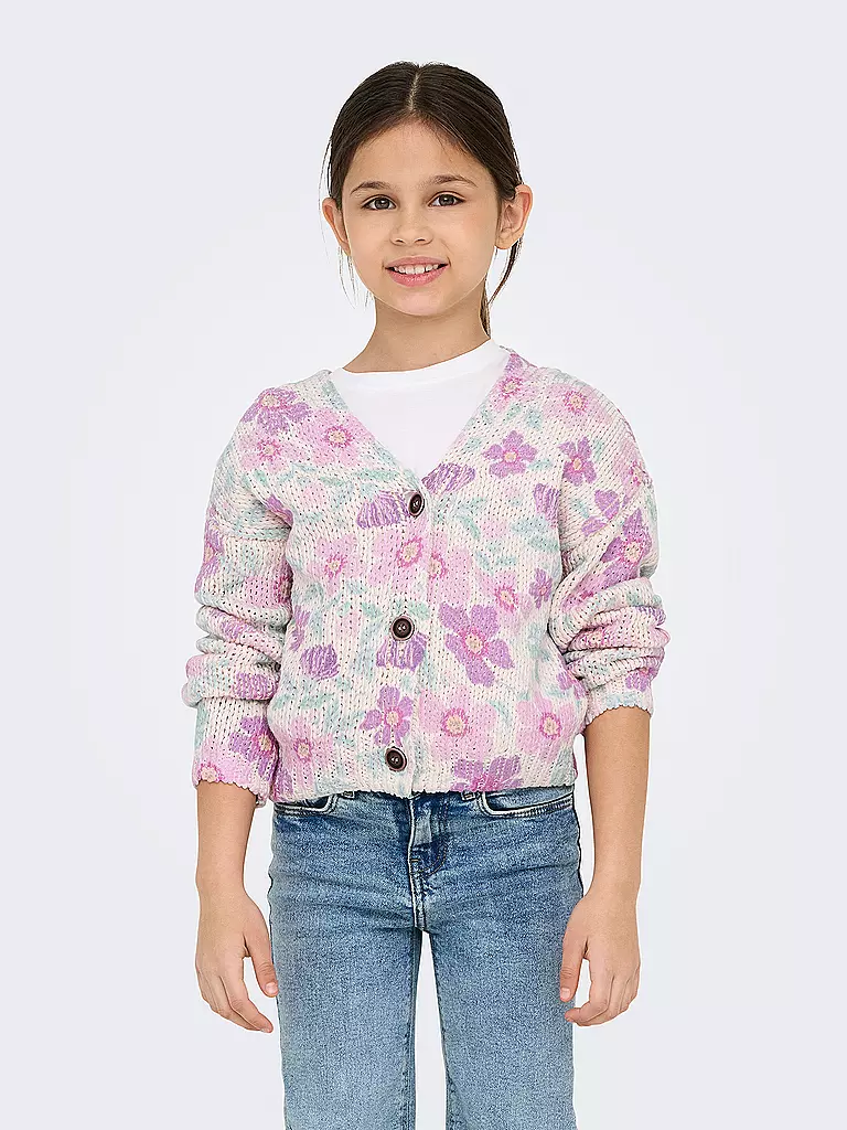 ONLY | Mädchen Cardigan KOGMAJA LIFE  | weiss