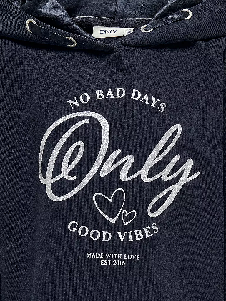 ONLY | Mädchen Kapuzensweater - Hoodie KOGWENDY | dunkelblau