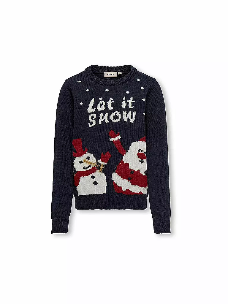 ONLY | Mädchen Pullover KOGXMAS | dunkelblau