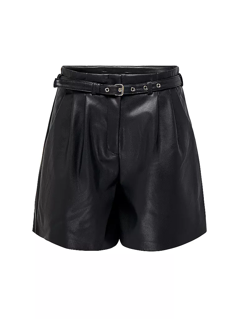 ONLY | Shorts in Lederoptik ONLHEIDI | schwarz