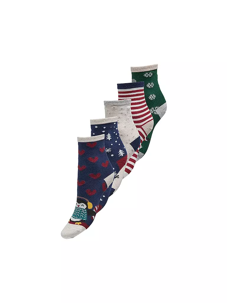 ONLY | Socken ONLCHRISTMAS 5er Pkg. high risk red | bunt