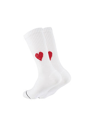 OOLEY | Socken ICON GLITTER LOVE weiss