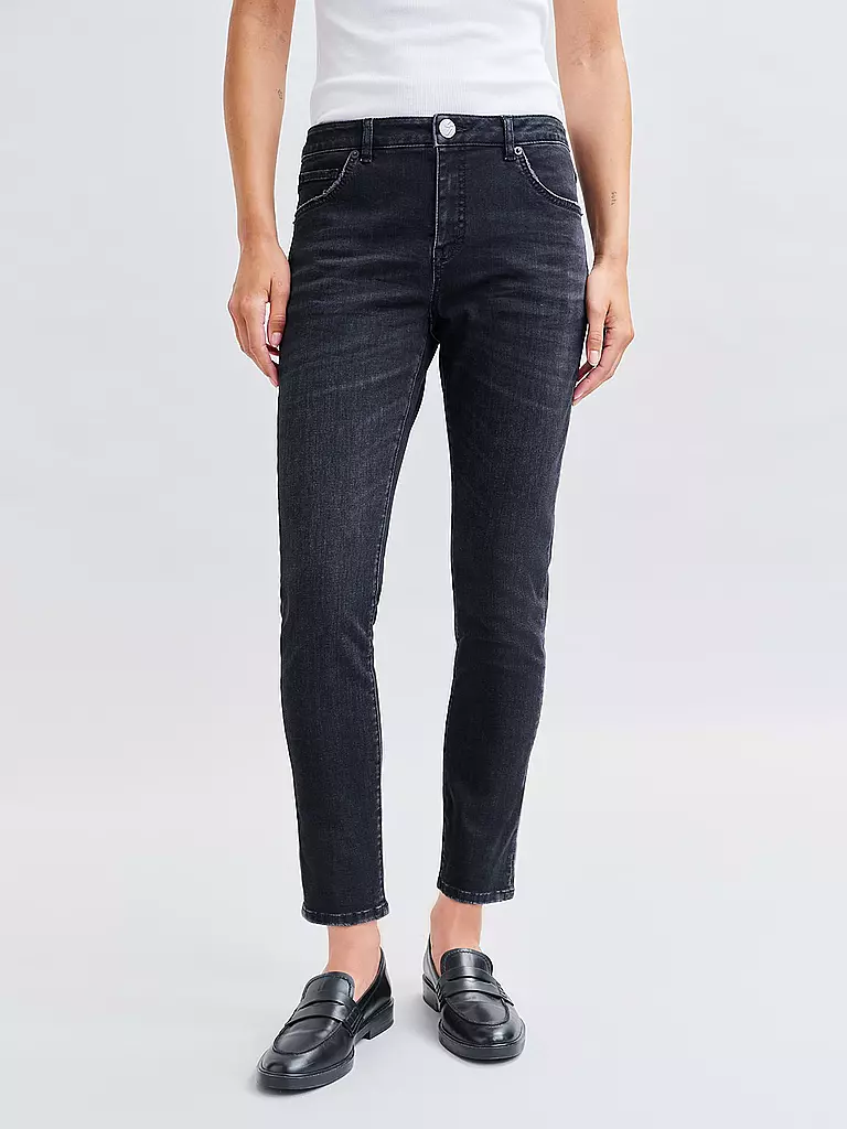 OPUS | Jeans Slim Fit EVITA | schwarz