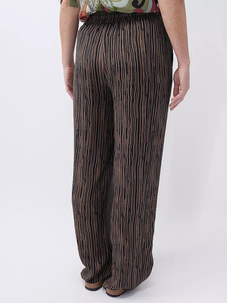 OPUS | Marlenehose MANILO STRIPE | braun