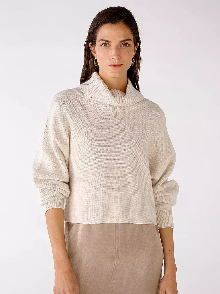 OUÍ | Rollkragenpullover | beige