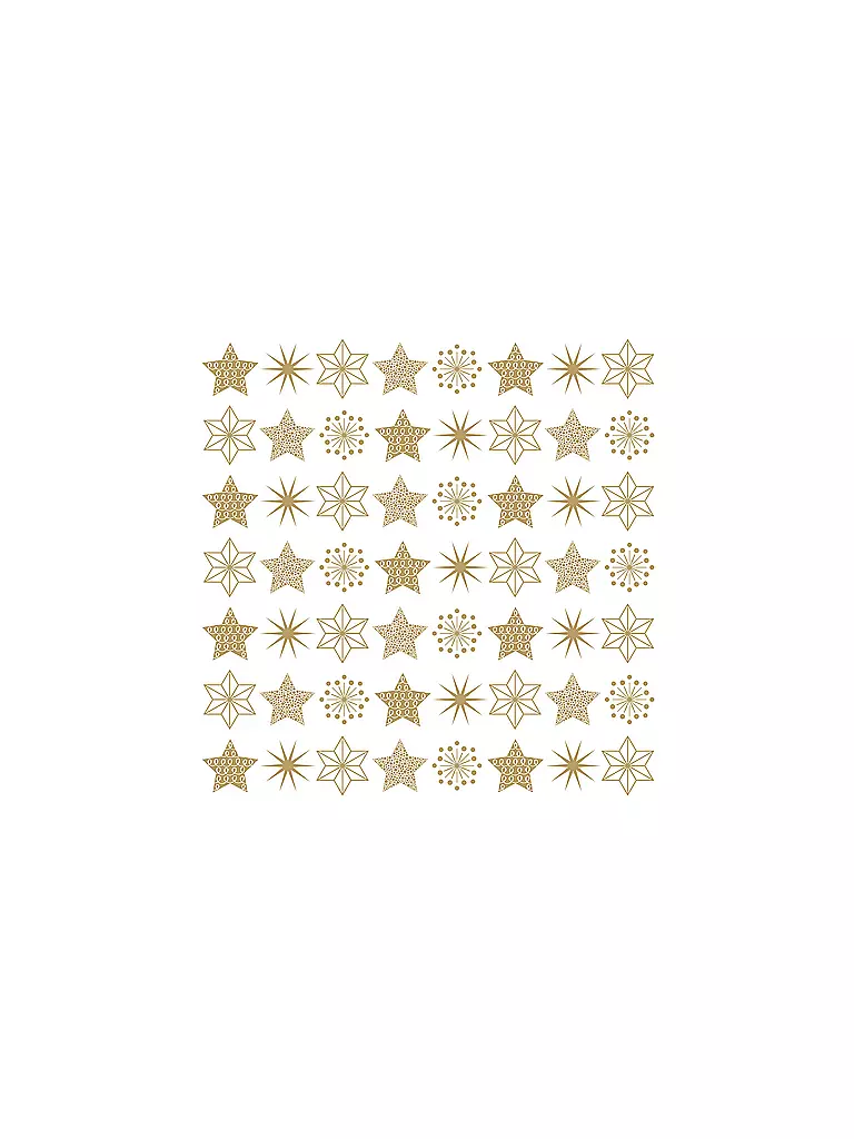 PAPER-PRODUCTS | Weihnachts Lunch-Servietten 33x33cm  PURE STARS | gold