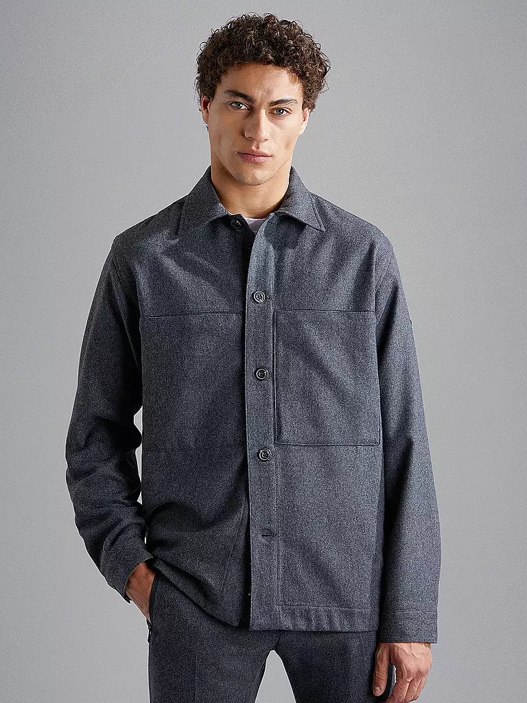 PAUL & SHARK | Overshirt  | grau