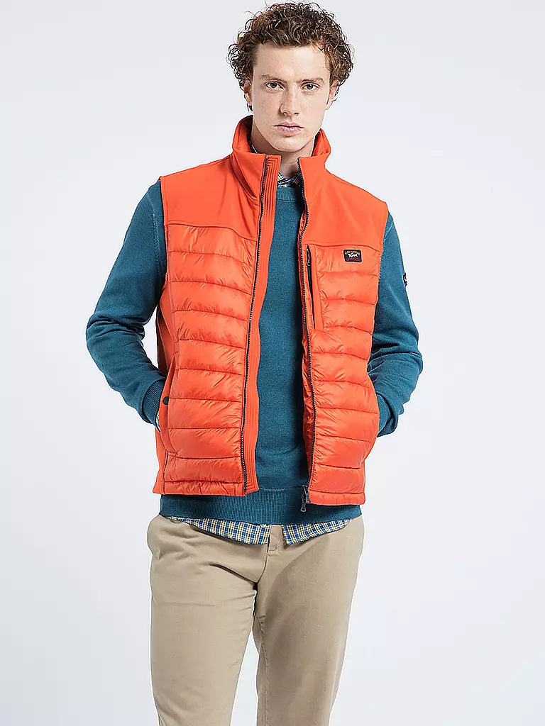 PAUL & SHARK | Steppgilet | orange