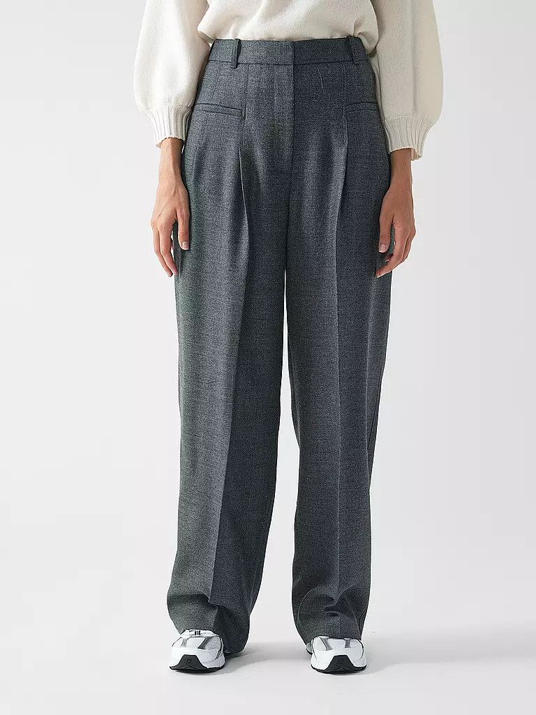 PHILLIP LIM | Hose Wide Leg  | grau